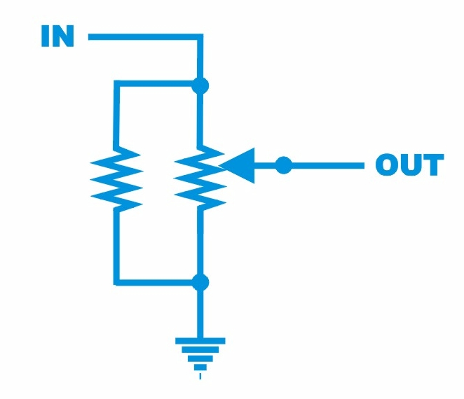 Resistencia en paralelo con el pote.
